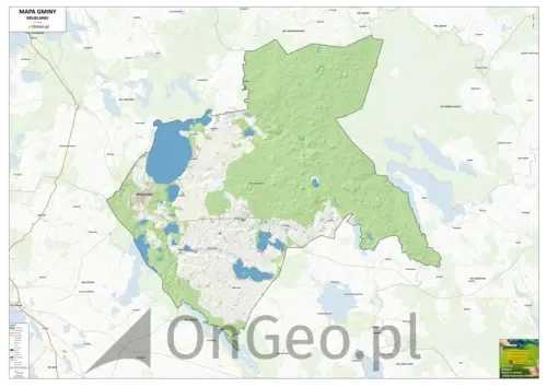 Mapa gminy Kruklanki